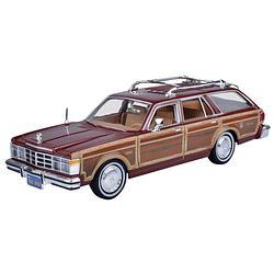 Foto van Modelauto chevrolet lebaron 1979 bruin schaal 1:24/22 x 8 x 6 cm - speelgoed auto's