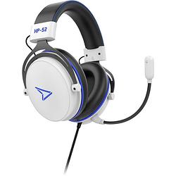 Foto van Steelplay hp52 over ear headset kabel gamen stereo wit/zwart volumeregeling, microfoon uitschakelbaar (mute)