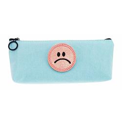 Foto van Tesoro etui smiley blauw 21 cm