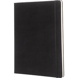 Foto van Moleskine notitieboek, ft 19 x 25 cm, gelijnd, harde cover, 192 blad, zwart