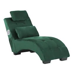 Foto van Beliani simorre - chaise longue-groen-fluweel