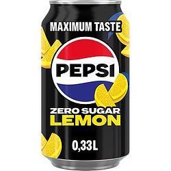 Foto van Pepsi zero lemon blik 330ml bij jumbo