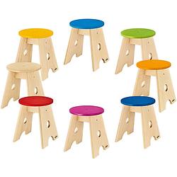 Foto van Nino percussion nino959 classroom cajon stools krukjes set van 8