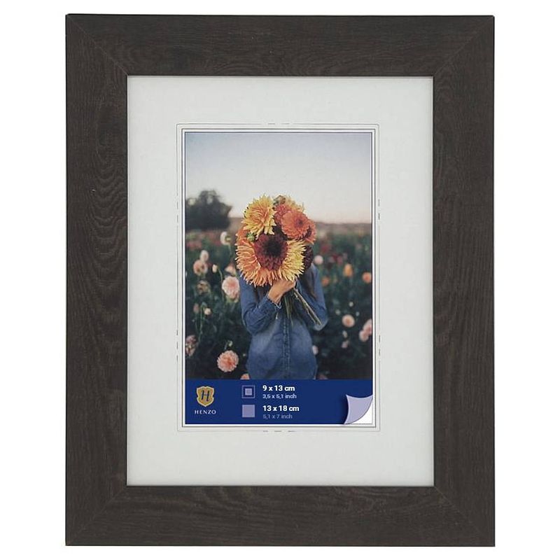 Foto van Henzo fotolijst - dahlia - fotomaat 13x18 cm - donkerbruin