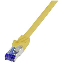 Foto van Logilink c6a117s rj45 cat 6a s/ftp 20 m geel 1 stuk(s)