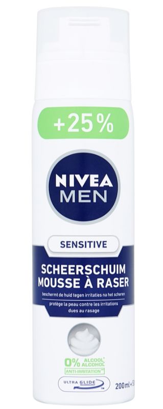 Foto van Nivea men sensitive scheerschuim 250ml bij jumbo