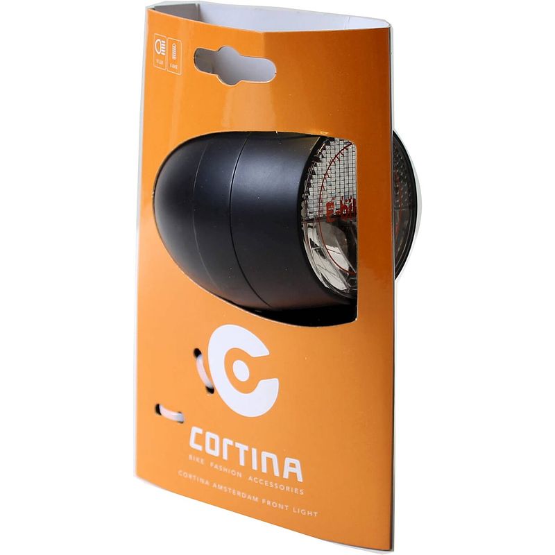 Foto van Cortina koplamp amsterdam e-bike zwart