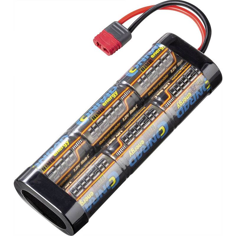 Foto van Conrad energy nimh accupack 7.2 v 4200 mah aantal cellen: 6 stick t-stekkersysteem