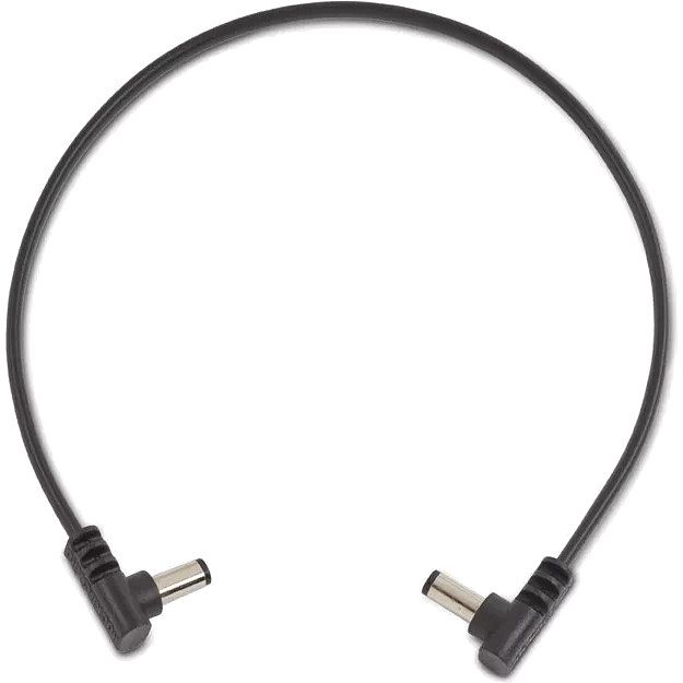 Foto van Rockboard flat power cable voedingskabel voor gitaareffecten haaks 30 cm