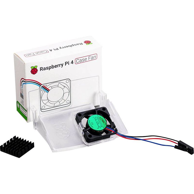 Foto van Rb-case-fan actieve ventilator geschikt voor serie: raspberry pi wit