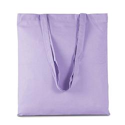 Foto van Basic katoenen schoudertasje in het lila paars 38 x 42 cm - schoudertas