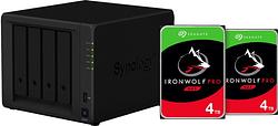 Foto van Synology ds418 + seagate ironwolf pro 8tb (2x4tb)