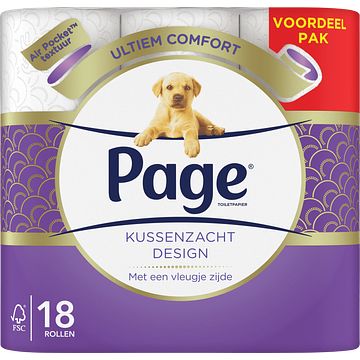 Foto van Page kussenzacht design toiletpapier 18rollen bij jumbo