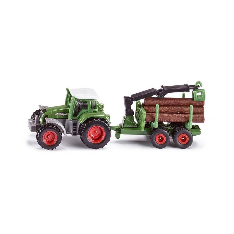 Foto van Siku 1645 tractor met hout