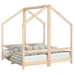 Foto van Vidaxl kinderbedframe 2x(70x140) cm massief grenenhout