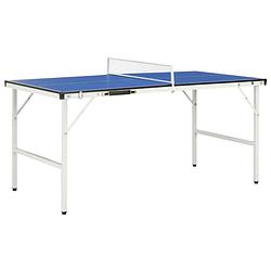 Foto van Vidaxl tafeltennistafel met net 5 feet 152x76x66 cm blauw