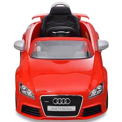 Foto van The living store audi tt rs kinderauto - rood - 110.2 × 59 × 47.5 cm - 2.5 km/u