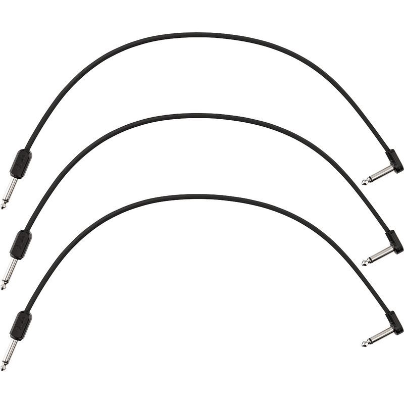 Foto van Fender blockchain 16” patch cables straight/angle 40 cm (3 stuks)