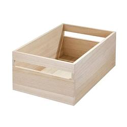 Foto van Idesign - opbergbox met handvat, 25.4 x 38 x 15.2 cm, paulownia hout - idesign eco wood