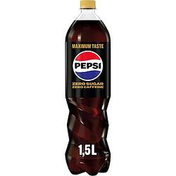 Foto van Pepsi zero caffeine vrij frisdrank 1, 5l aanbieding bij jumbo | 2 voor 3.00