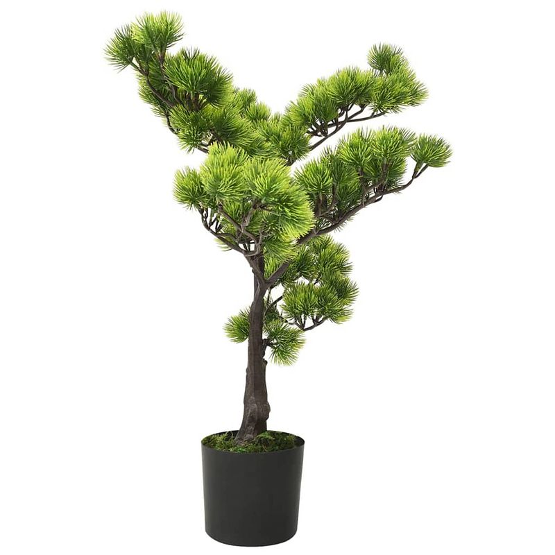 Foto van Infiori kunstplant met pot pinus bonsai 60 cm groen