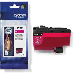 Foto van Brother inktcartridge, 5.000 pagina's, oem lc-427xlm, magenta