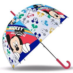 Foto van Disney paraplu mickey mouse junior 45 cm pvc wit/blauw/rood