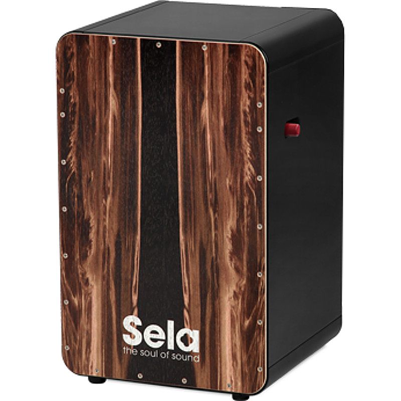 Foto van Sela se 107 casela black pro dark nut cajon met switch