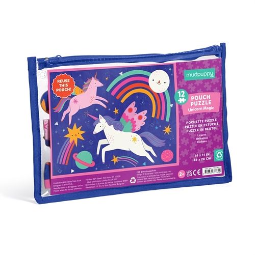 Foto van Unicorn magic 12 piece pouch puzzle - puzzel;puzzel (9780735378612)