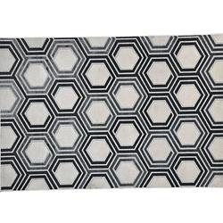 Foto van Garden impressions buitenkleed hexagon 120x170 cm - smart black