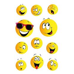 Foto van 3x smiley stickervellen met 11 stickers - stickers