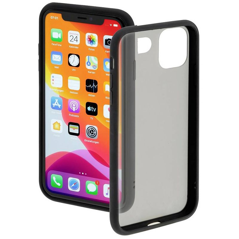 Foto van Hama invisible cover apple iphone 11 pro max zwart, transparant