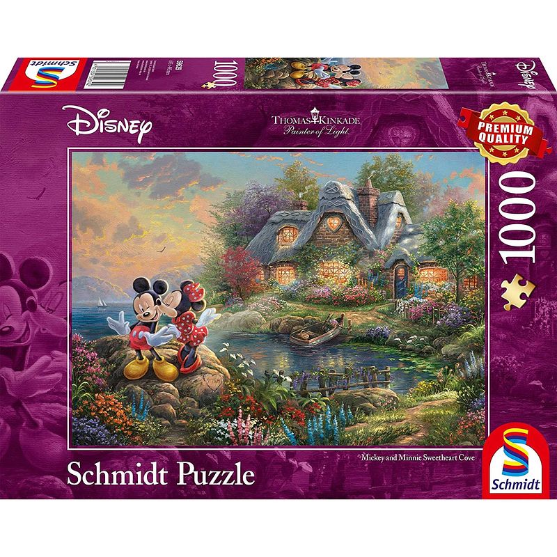 Foto van 999 games puzzel disney mickey & minnie karton 1000 stukjes