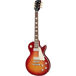 Foto van Gibson original collection les paul deluxe 70s cherry sunburst elektrische gitaar met koffer