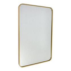 Foto van Fragix boston spiegel rechthoekig - goud - metaal - 90x60