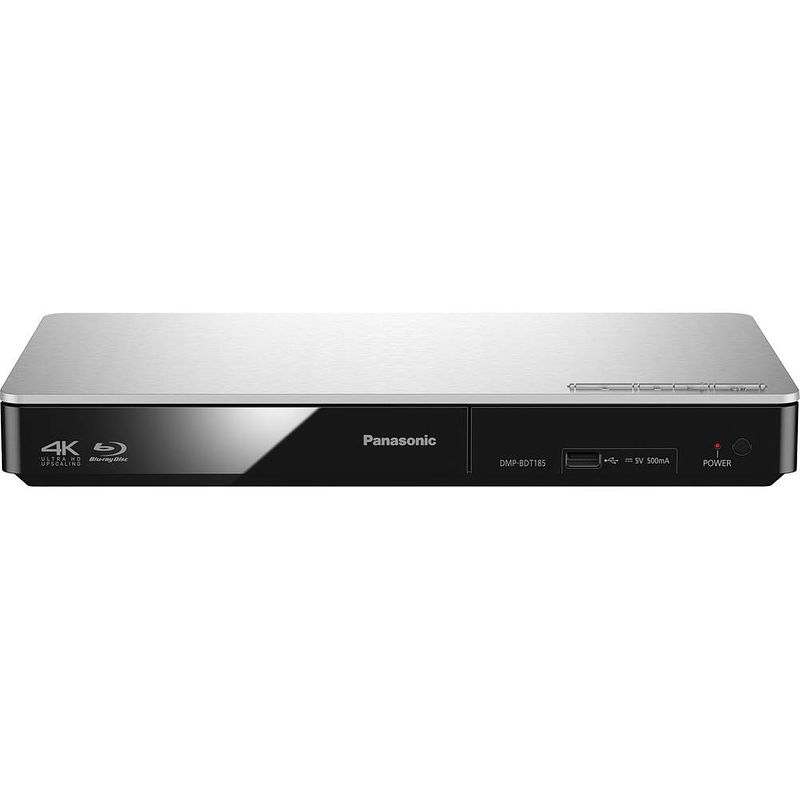 Foto van Panasonic dmp-bdt185 3d-blu-ray-speler 4k upscaling zilver