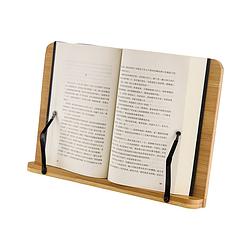 Foto van Fedec bamboe boekenstandaard - opvouwbaar - 38x28cm