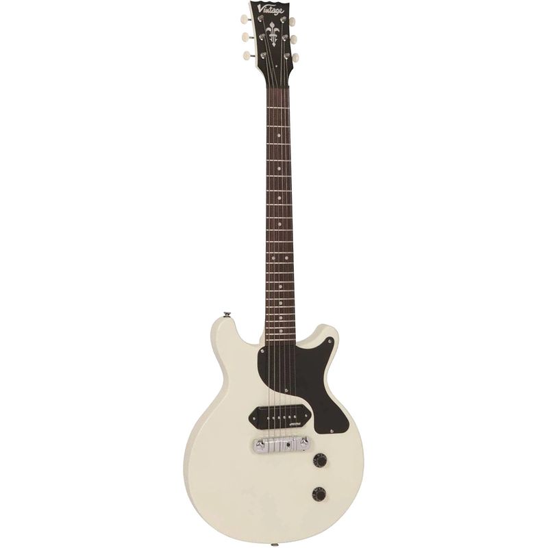 Foto van Vintage v130 reissued vintage white elektrische gitaar