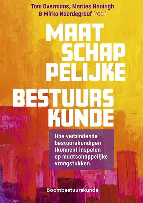 Foto van Maatschappelijke bestuurskunde - hardcover (9789462363670)