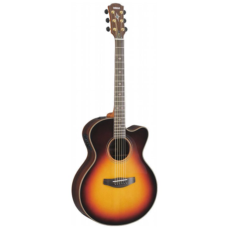 Foto van Yamaha cpx1200 ii vs elektrisch-akoestische western gitaar sunburst