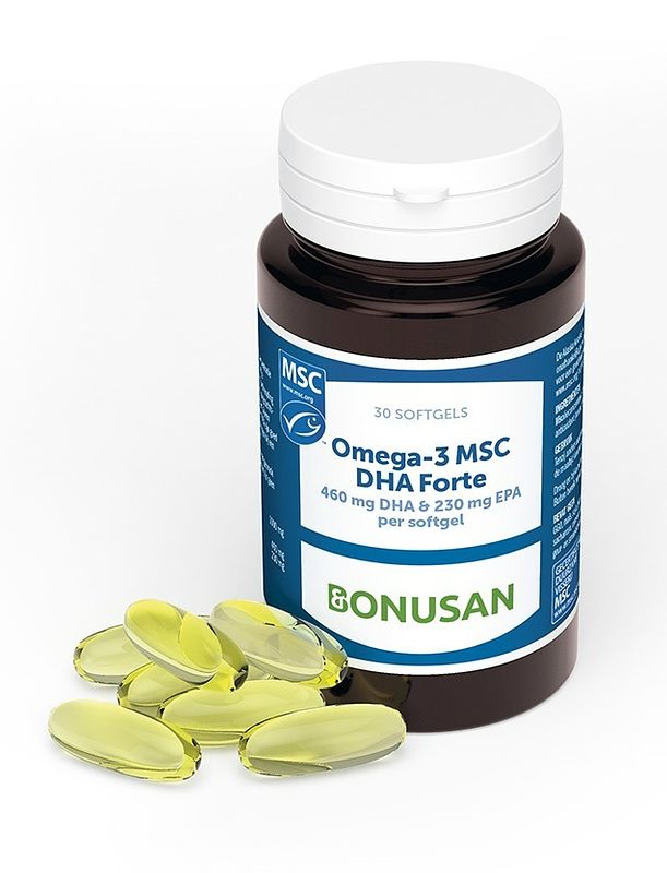 Foto van Bonusan omega 3 msc dha forte capsules