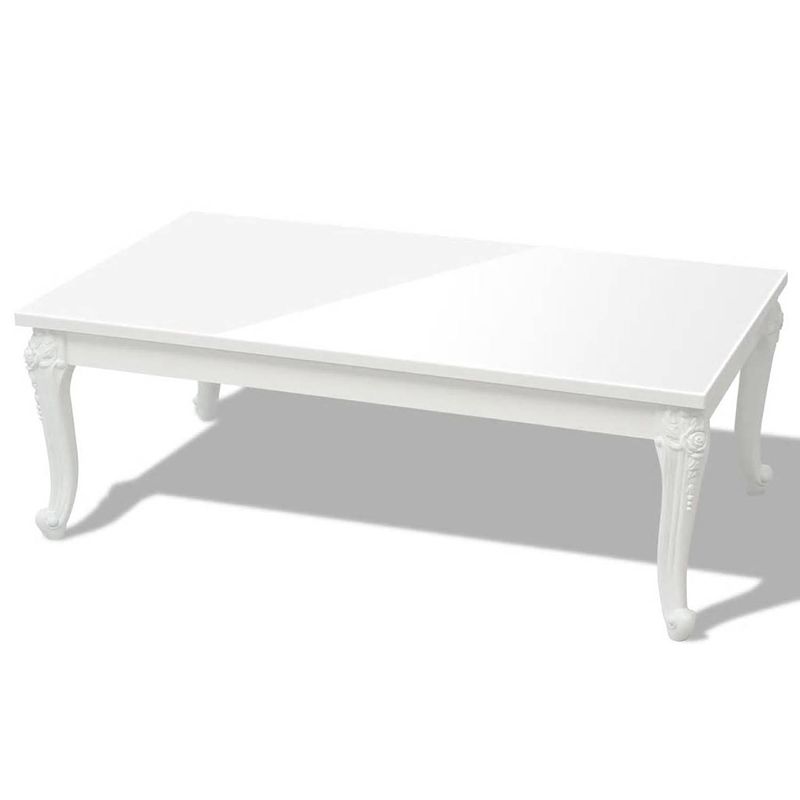 Foto van Infiori salontafel 115x65x42 cm hoogglans wit