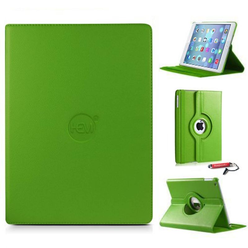 Foto van Ipad hoes 2/3/4 hem cover groen met uitschuifbare hoesjesweb stylus - ipad hoes, tablethoes