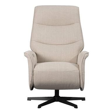 Foto van Relaxfauteuil boaz - polyester - zand - leen bakker