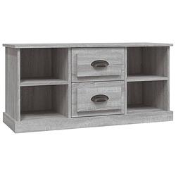 Foto van Vidaxl tv-meubel 99,5x35,5x48 cm bewerkt hout grijs sonoma eikenkleur