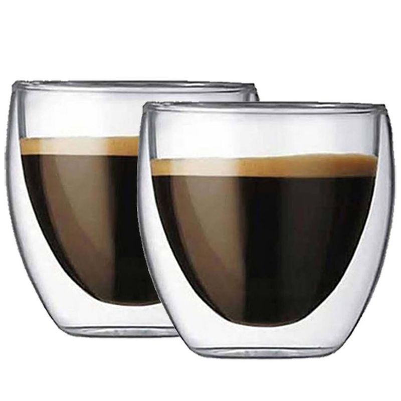 Foto van Krumble espresso glas dubbelwandig set van 2