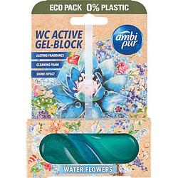 Foto van Ambi pur wc active gelblock water flowers 45g bij jumbo