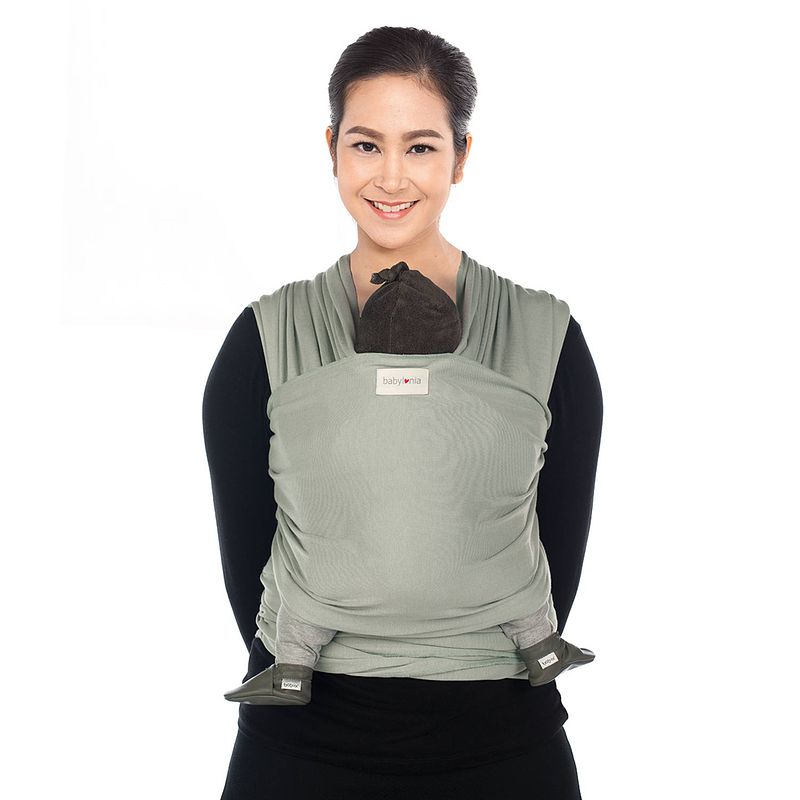 Foto van Babylonia baby carriers - draagdoek baby - model tricot-slen bamboo - 500 cm - warm mint