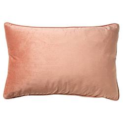 Foto van Dutch decor finn - kussenhoes velvet muted clay 40x60 cm - roze - roze