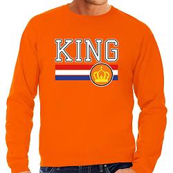 Foto van King sweater oranje voor heren - koningsdag truien xl - feesttruien